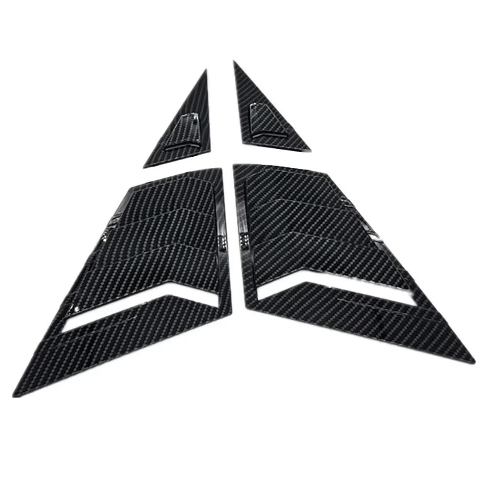Pentru Honda Civic Sedan 9th 2012-2015 mașină triunghi față fereastră jaluzele laterale jaluzele umbrele acoperire ornamente autocolant aerisire carbon