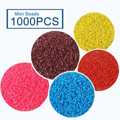 1000 Stück 2,6 mm Mini Perler Hama Perlen Premium Kleine Bohne 3D Puzzle Perlen Lernspielzeug