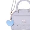 Sanrio Characters Boston Shoulder x x Synthetic Leather Bag, 16.5 19.5 10cm, 347g, (Cinnamoroll)