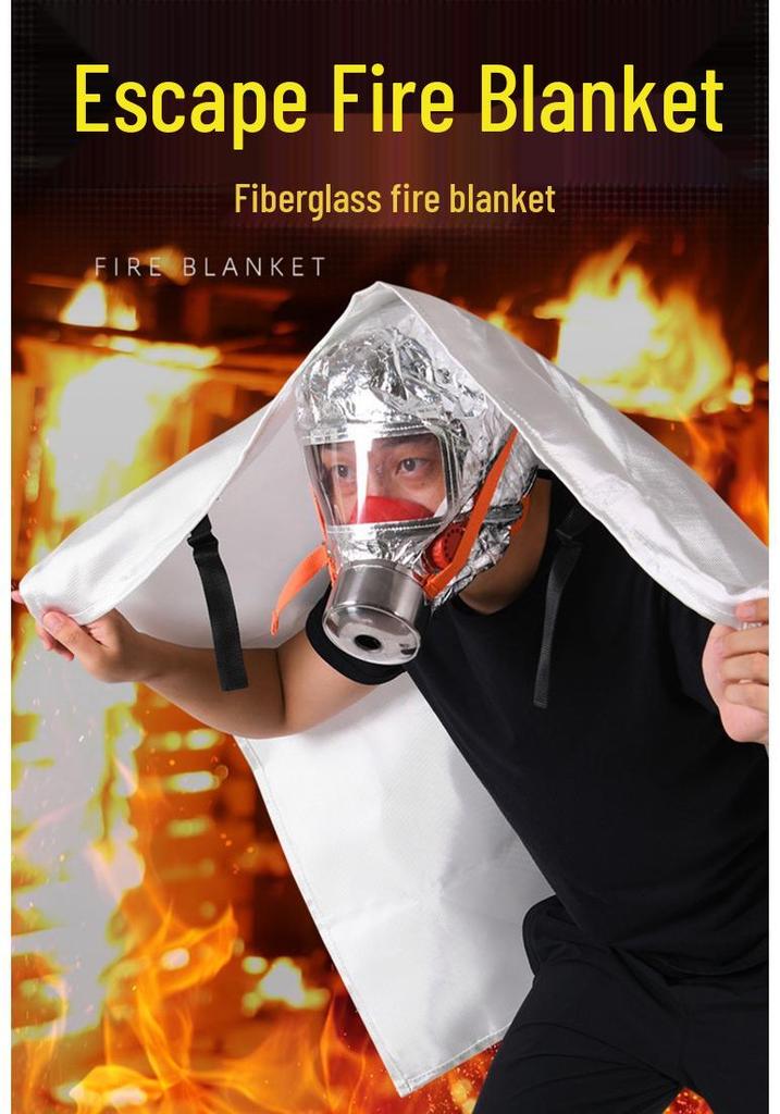 1,5 Meter feuerfeste Glasfaserdecke - Flammhemmende Isolierdecke für den Heim-, Küchen-, Hotel- und gewerblichen Gebrauch