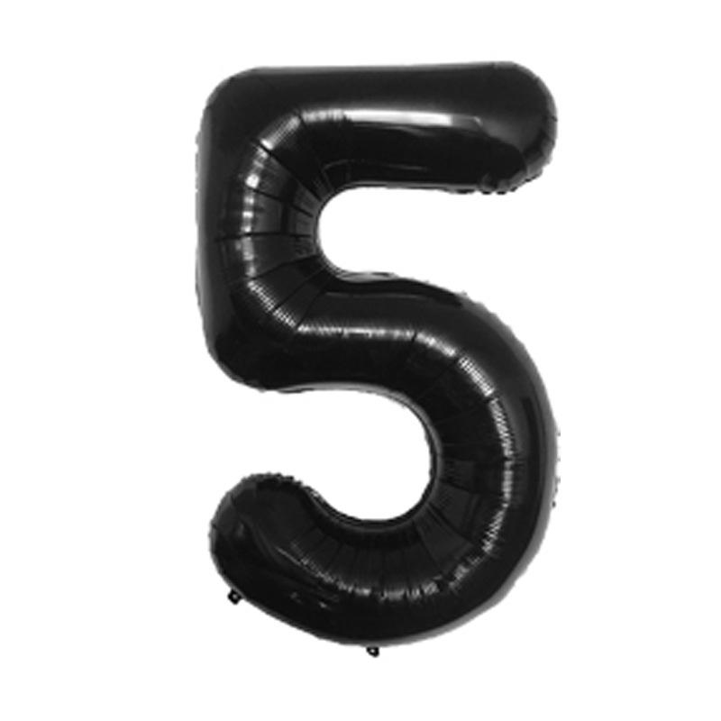 Small Digital Balloon 16-Inch Us Version Of Thin Body Decoration Birthday Party Aluminum Film Balloon Digital Balloon