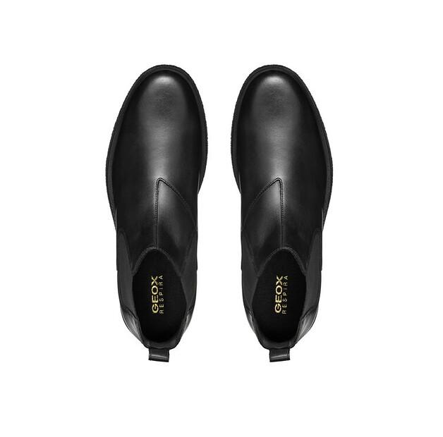 Black Geox Uomo Claudio Ankle Boots U2658A 00043 C9999