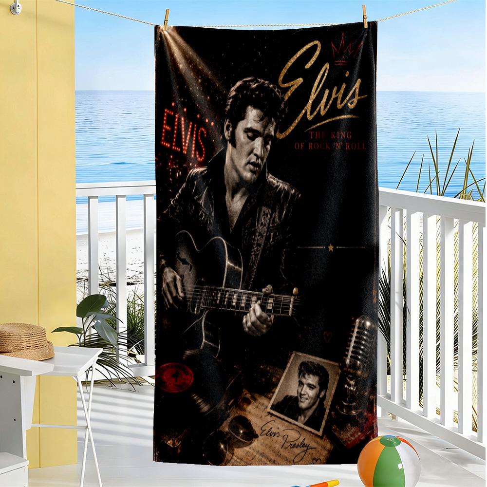 Elvis Presley: Rock 'n' Roll Legend Beach Towel Soft Durable Quick-Dry Comfortable Lightweight
