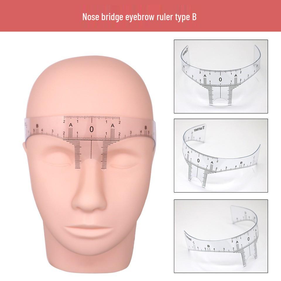 Precision Eyebrow & Nose Positioning Ruler for Symmetrical Makeup