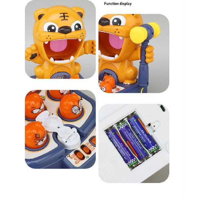 Kid Hit Toys Lichtmusik Whac-A-Mole Toys Multifunktionales Play Hit Hammering Game Educational Interactive Table Game Puzzle