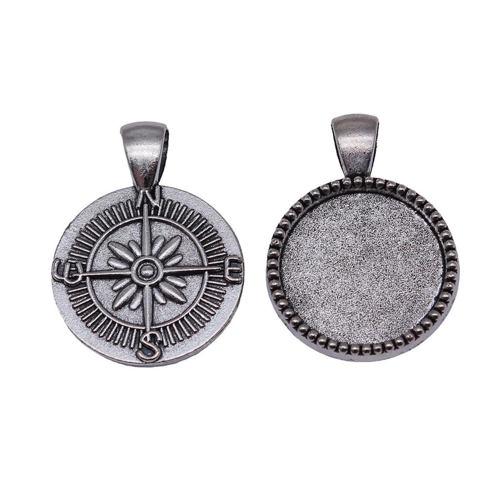 Fit 20mm Round Cabochon Bezel Pendant Setting Handmade Craft Blanks Frames