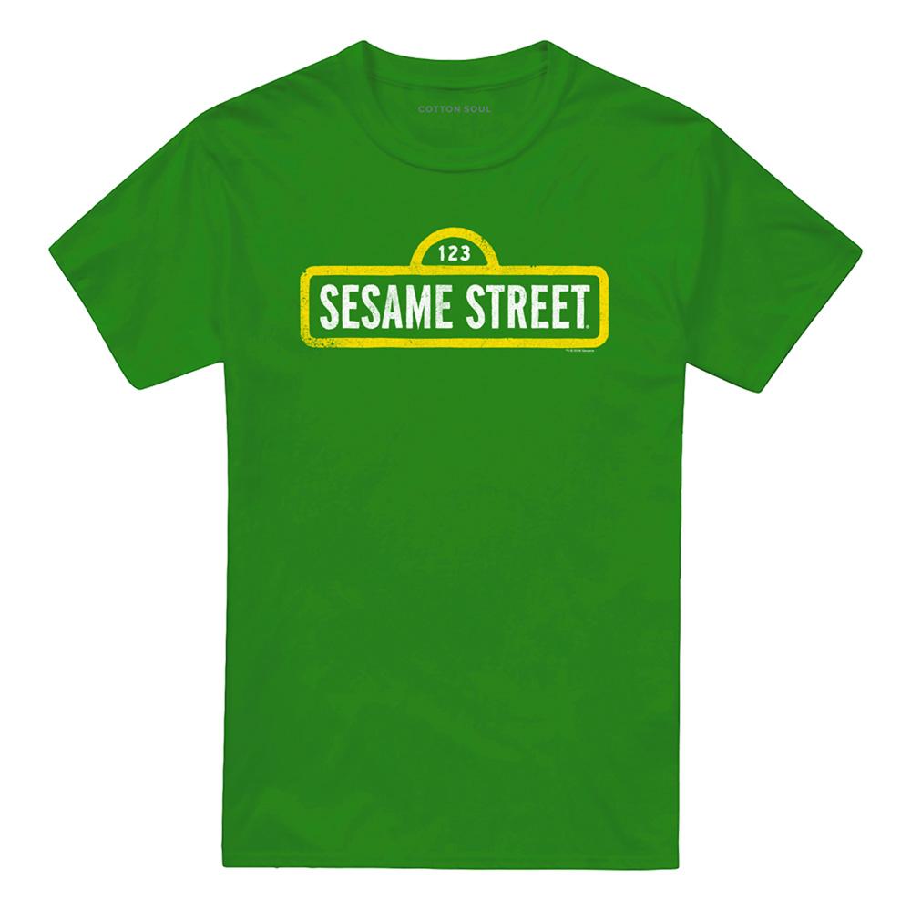 Sesame Street Unisex Adult Rough Logo T-Shirt