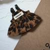 Miniature Leopard Print Back Dress for 17cm Labubu Dolls Cute DIY Doll Clothes Fashion Accessories Lovely Outfit Gifts for Girls Friends