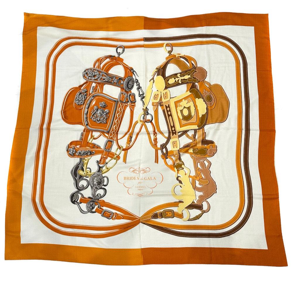 

HERMES Caléjean 140 Stall cashmere/silk Women Used
