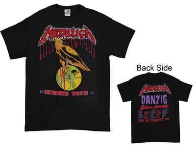 1994 Metallica Summer Tour Black Double Sided Tee Unisex T-Shirt