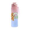 Cartoon Letter Printed Lovely A-Z 750ML Water Bottle Large Capacity Drinking Cup Portable Outdoor Sports Water Cup Children Gift
