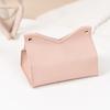 Tissue Box, Easy Open Waterproof PVC Leather Design, Simple Style Durable Anti-Crack Tissue Dispenser for Home Car Use