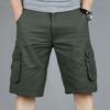 Men's OutdoorLoose Casual Pants Multi-Pocket Solid Color Cargo Shorts