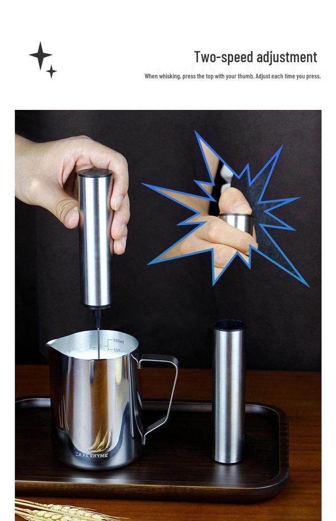 Handheld Electric Milk Frother and Cream Whipper