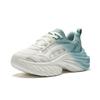 Anta Fuegos artificiales Simples Cómodos Resistentes al Desgaste Aumento de Altura de Caña Baja Casual Zapatos Casuales para Mujer Blanco Azul Claro 922538882-5