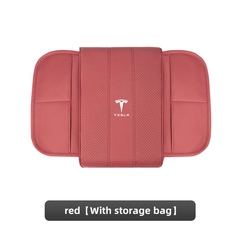 

PU Leather Car Armrest Mat Center Console Heighten Pad for Tesla SpaceX Model 3 Highland 2023 Model S Model X Model Y