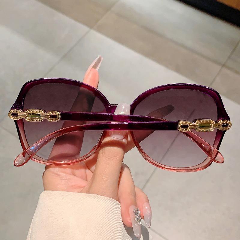 non-polarized Women Oversized Sunglasses New In Vintage Round Gradient Outdoor Shades Travelling Hiking Eyewear