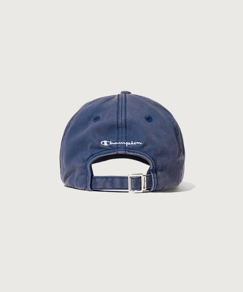CHAMPION Big C Logo Washed Ball Cap Navy