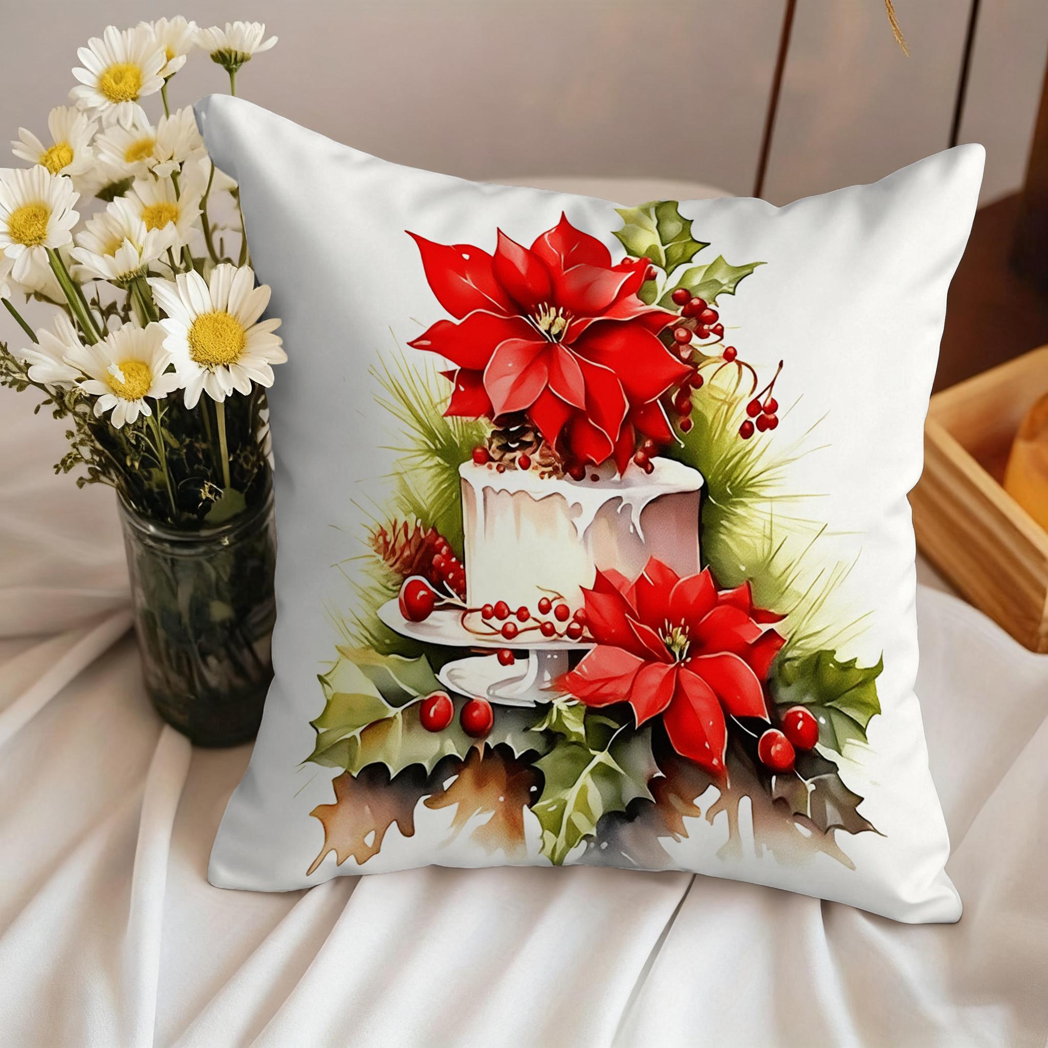 

A Festive Barn Pillow CoverSuitable for sofa car bedroom decorative cushion cover pillow cover 16x16Inch