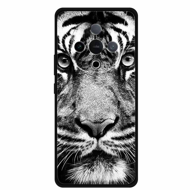 For Vivo Y300 Case 6.77” Wolf Lion Tiger Cat Capa Silicone TPU Soft Back Cover Black Cases For Vivo Y300C Case Shockproof Shell