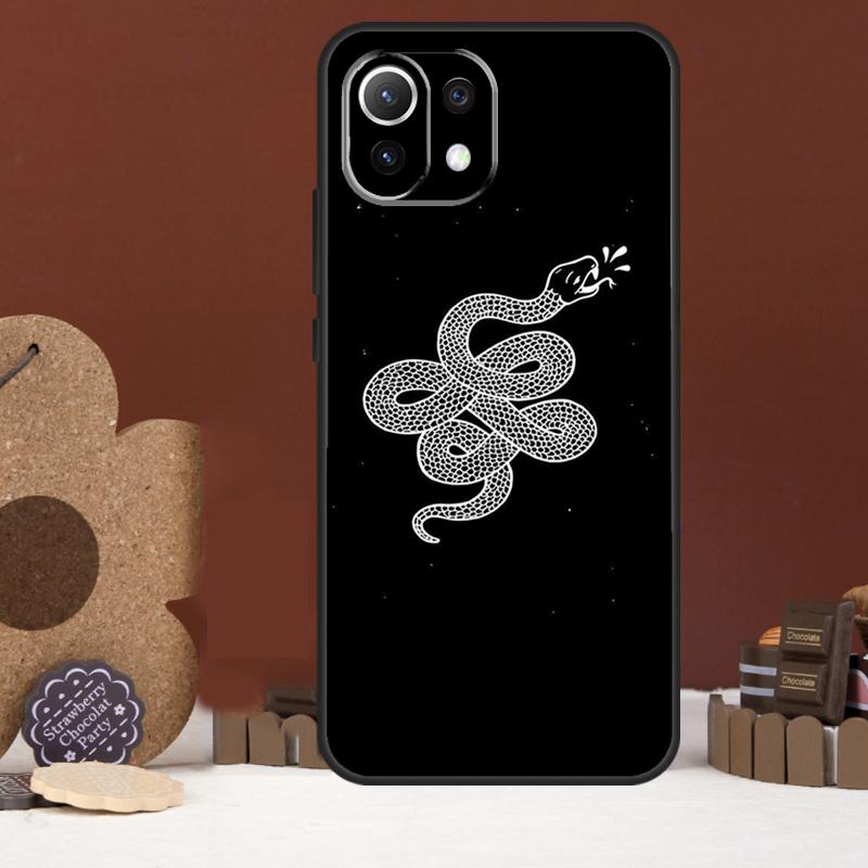Snake Illustration Art Case For Xiaomi 15T 14T 13T 14 15 Ultra 17 Pro Max POCO F8 Ultra F5 F6 F7 X5 X6 X7 Pro Cover