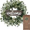 Eucalyptus Wreath 20in Eucalyptus Wreaths For Indoors With Berries Decorative Garlands Ornaments Wreath Supplies For Indoor