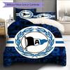 DSC Arminia Bielefeld Pattern Bedding Home Decoration Birthday Gift (1 * Duvet Cover + 2 * Pillowcase, Without Core)