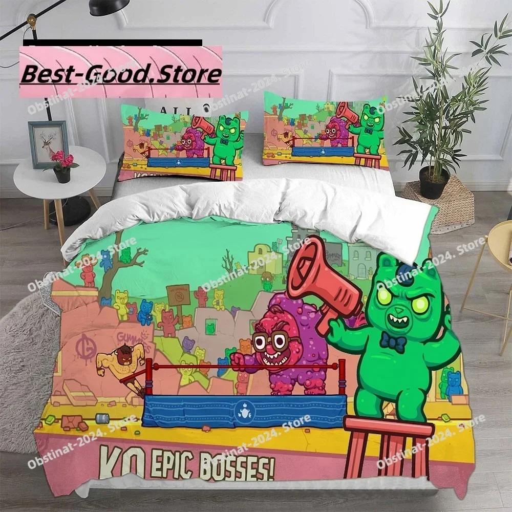 Game Burrito Bison Bedding Sets Quilt Bed Cover Comforter Duvet Cover Pillow Case 3 Pieces Sets Kids Adult Bedroom Decoration