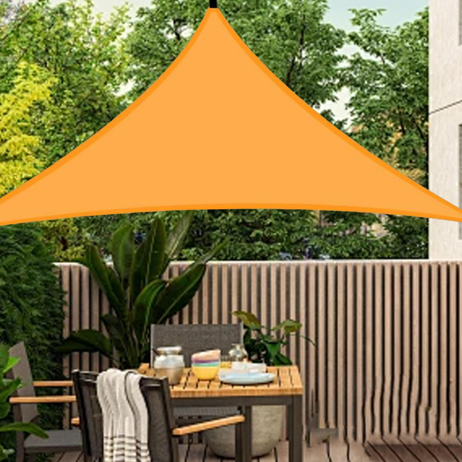 Солнцезащитные тенты парус 118.11inchx118.11inchx118.11inch Защитные террасные навесы для палубы для двора оранжевый