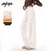 MJ STYLE Women's Double-Sided Fleece Wide-Leg Sweatpants