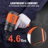 1/2-Inch Air Impact Wrench, High Torque Up To 1400 Ft-lbs, Lightweight 4.6 Lb Design Pneumatic Impact Gun with 11-PCS 1/2-Inch Drive CR-V Steel Impact