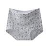 Damen Frühling und Herbst Retro Floral Antibakteriell Verlängert Reine Baumwolle Zwickel Überzug Hüfte Flacher Winkel Slips