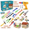 AMYCOOL Assembly Play Tool Tool Educational Teaching Birthday Kindergarten Gift Toy, Carpenter, Boys, Girls, Set, Building, Box, Colorful, Present,