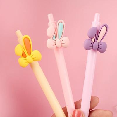 1 Piece Cute Bow Ear Press Gel Pen Creative Office School Supplies Stationery Funny Pen