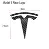 UBLM4 3D ABS Emblema Cofano Anteriore Auto Adesivo Badge Baule Posteriore Per Tesla Model 3 Model Y Decorazione Sostitutiva Decalcomanie Accessori