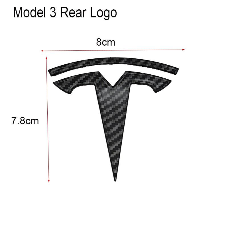 UBLM4 3D ABS Emblema Cofano Anteriore Auto Adesivo Badge Baule Posteriore Per Tesla Model 3 Model Y Decorazione Sostitutiva Decalcomanie Accessori