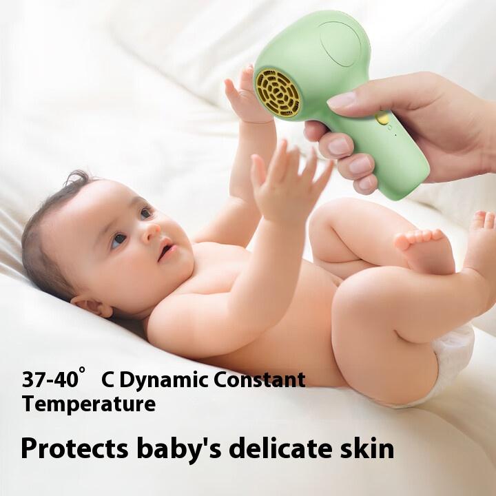 Baby Hair Dryer Wireless Seat Charger Maternal and Infant Hair Dryer Blowing Hair Low Radiation Constant Temperature Low Noise Hot Air Soft Portable
