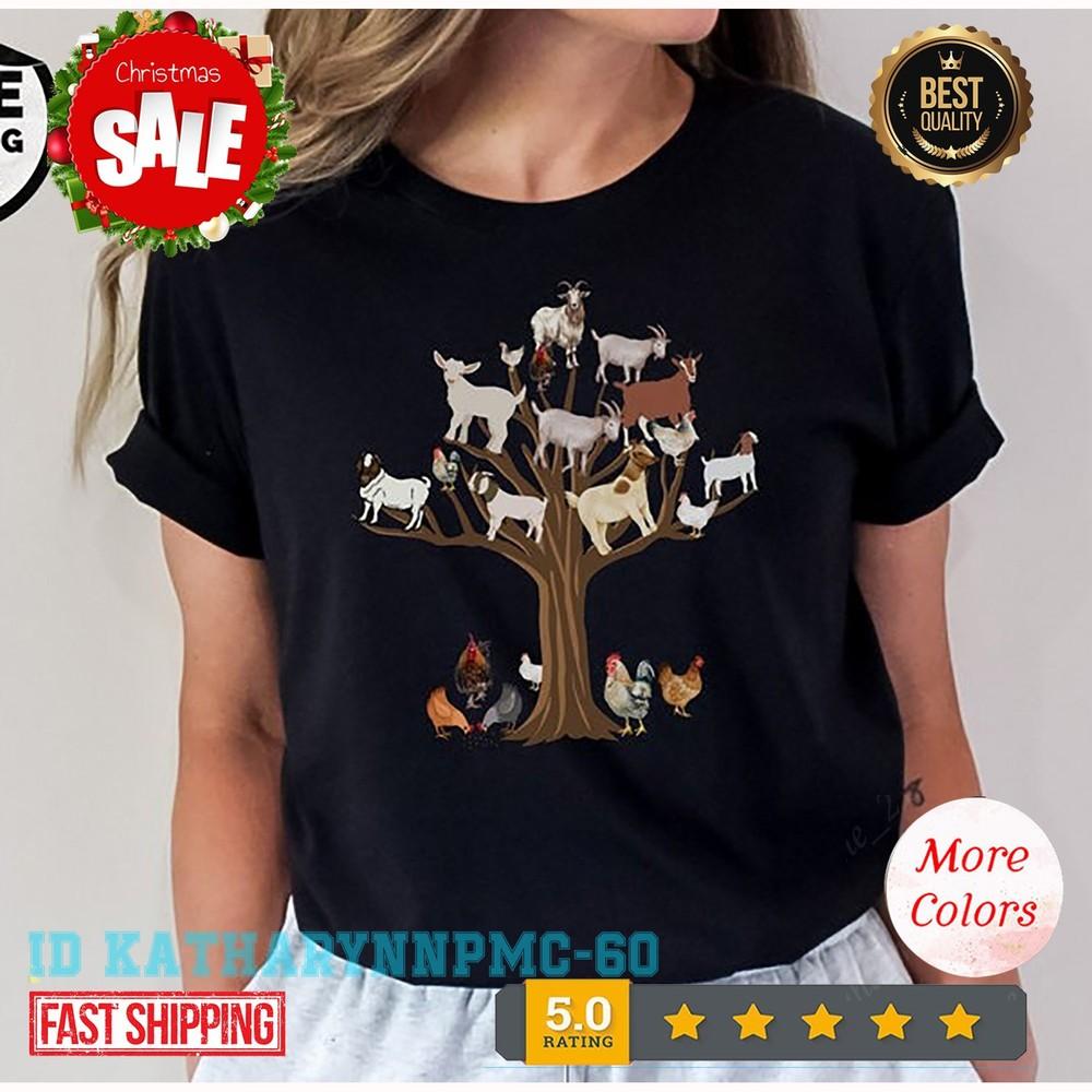 

Chicken and Goat Shirt, Cute Chicken TShirt, Farm Animal Shirt, Chicken Lover... 3XL