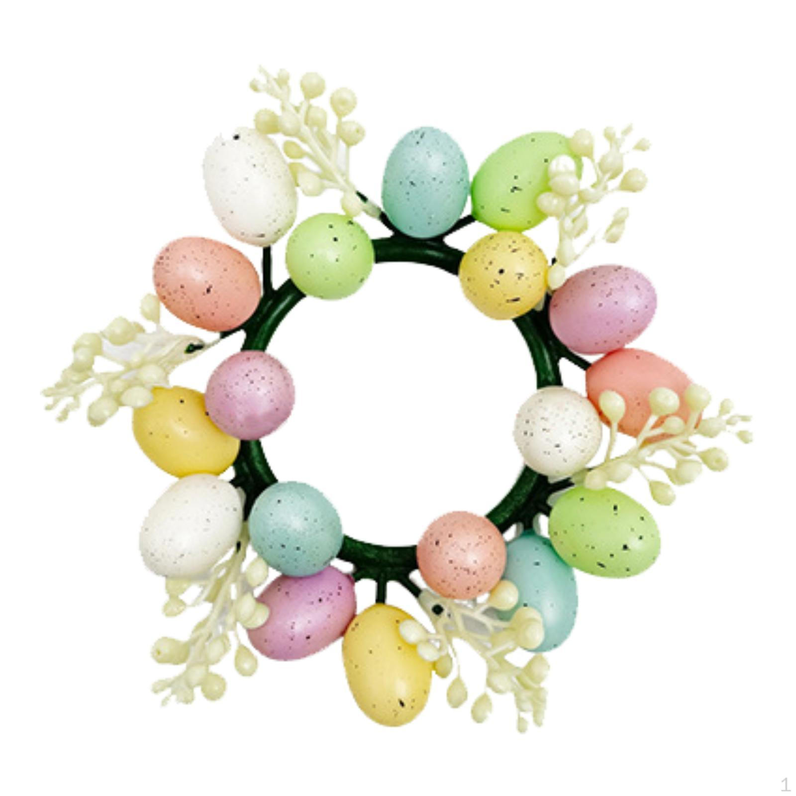 

Подсвечник-венок на Пасху с зеленью и мини-кольцом на столешницу Style B