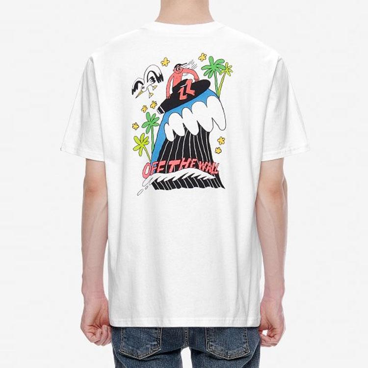 Vans Asia Artists Co-Branded Printed Short Sleeve T-shirt Men Tops White VN0A4RAYWHT
