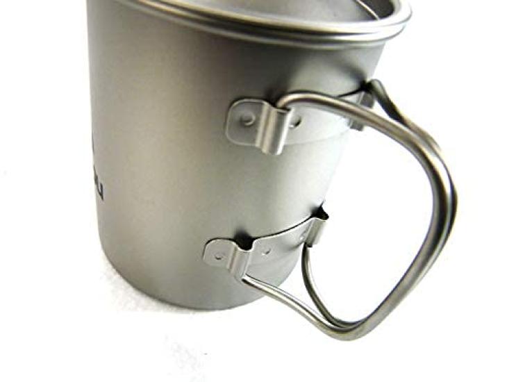 Gaobabu Titanium Mug 300ml 400ml Set Lid and Mesh & (with Bag)