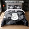Fulham Voetbal Design Bed Beddengoed Set 1 Dekbedovertrek + 2 Kussenslopen Zacht Ademend Huishoudelijk Beddengoed