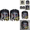 Harley Quinn T Shirt For Men Long Sleeve Polyester Casual Streetwear Teenager Style