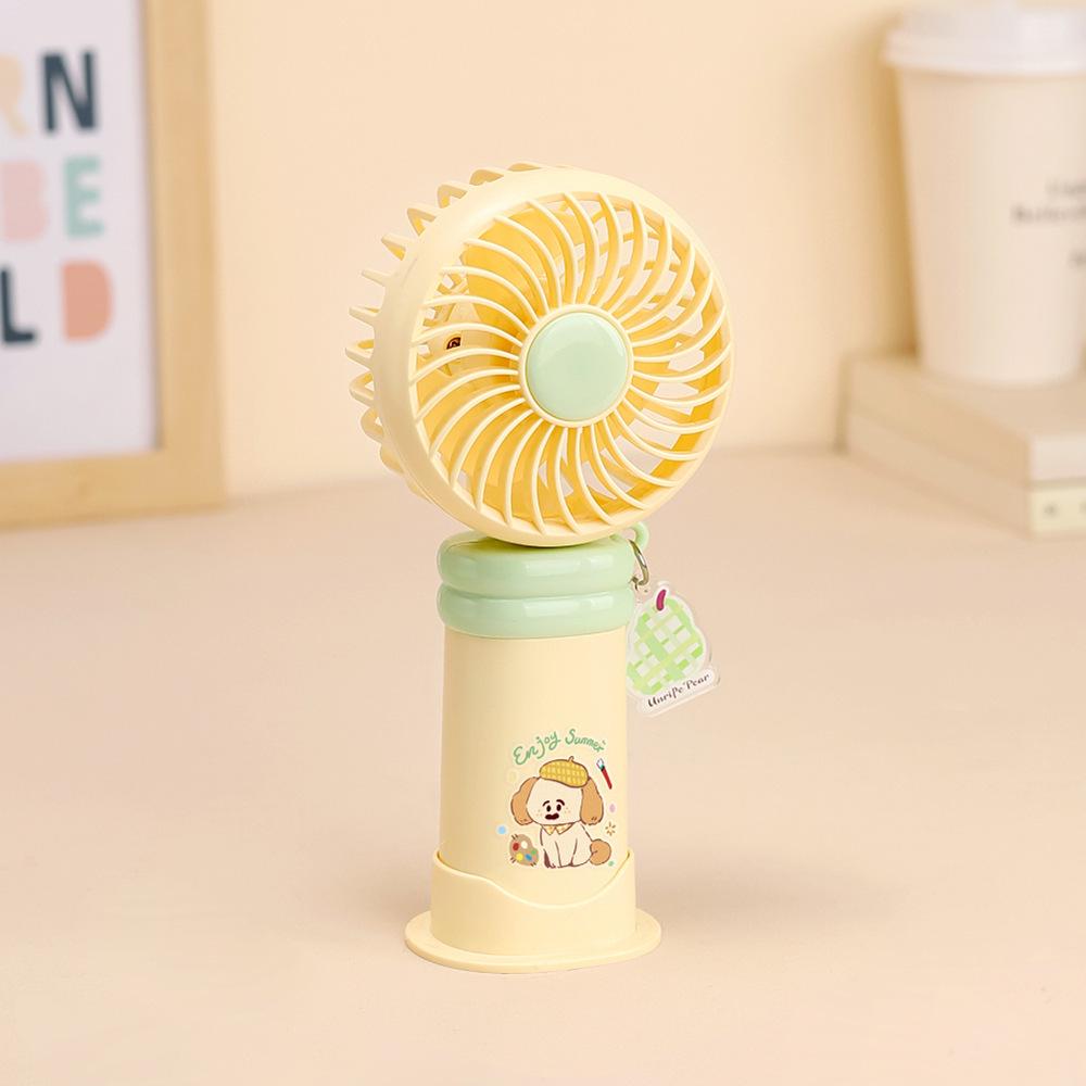 Adorable USB Rechargeable Mini Fan – Perfect for Students and Travel. Cartoon Fan