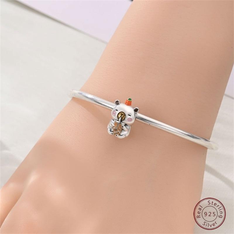 New Copper Charm Beads Dog Cat Pets Pendant Fit Original Bracelet Necklace Diy Charm Jewelry Making