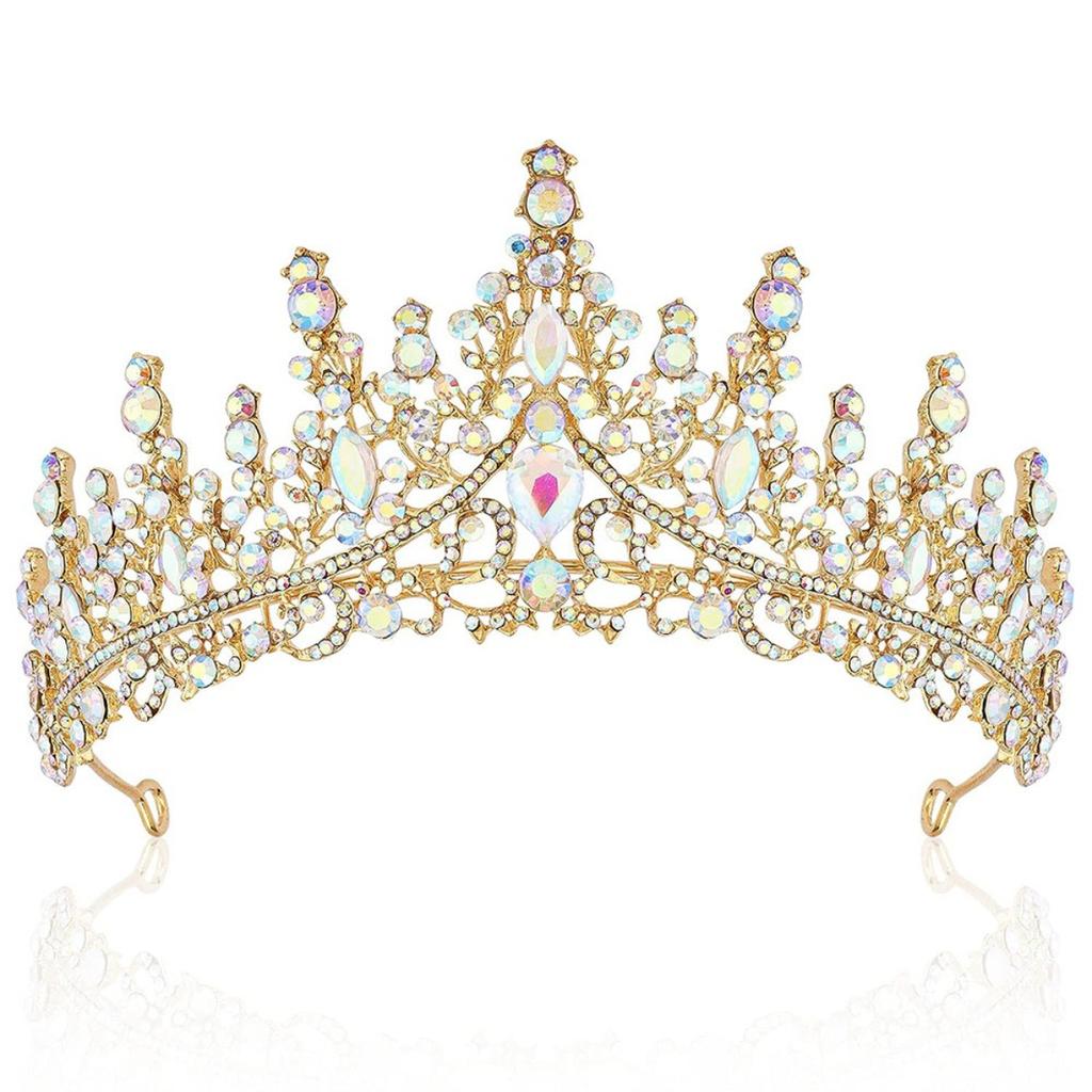 Luxury Bridal Headpiece Wedding Party Accessories Black Rhinestone Bride Wedding Evening Crown