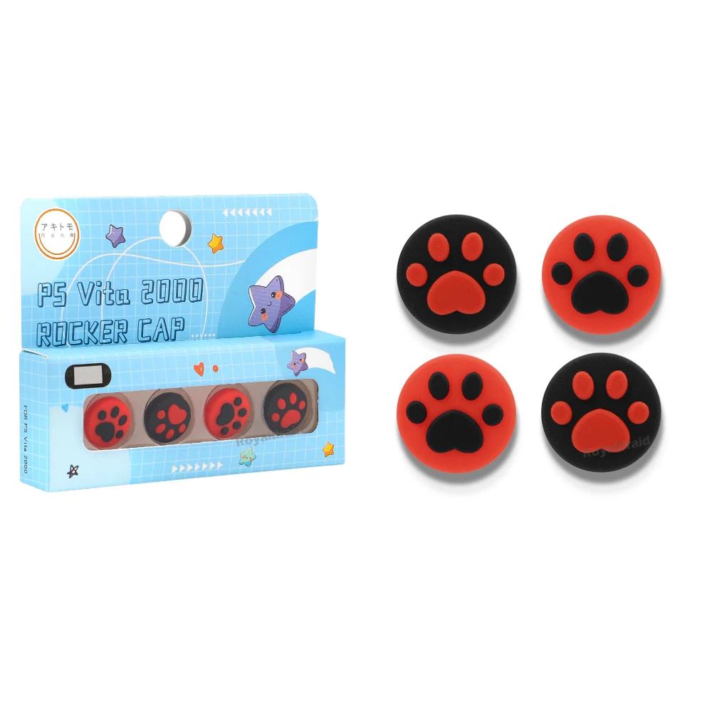 NEW 4PCS/Set Silicone Thumbstick Grip Cap Joystick Analog Protective Cover Case For Playstation Psvita PS Vita PSV 1000 2000