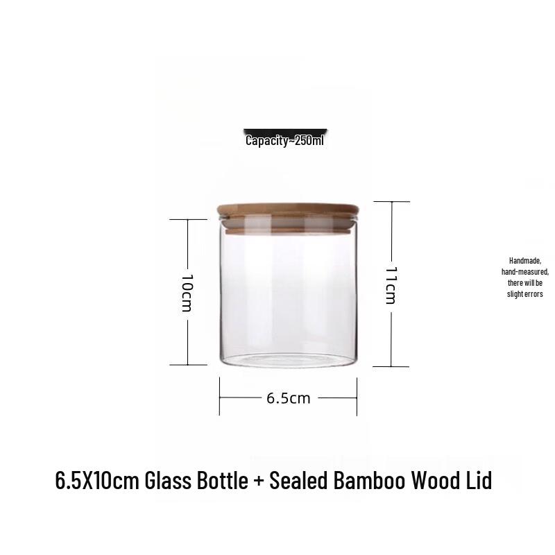 KangFuTao 250ml Glass Food Storage Jars (Set of 4)