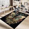 1pc Butterfly Flowers Carpet Anti Slip Polyester Floor Mat for office.Bedroom