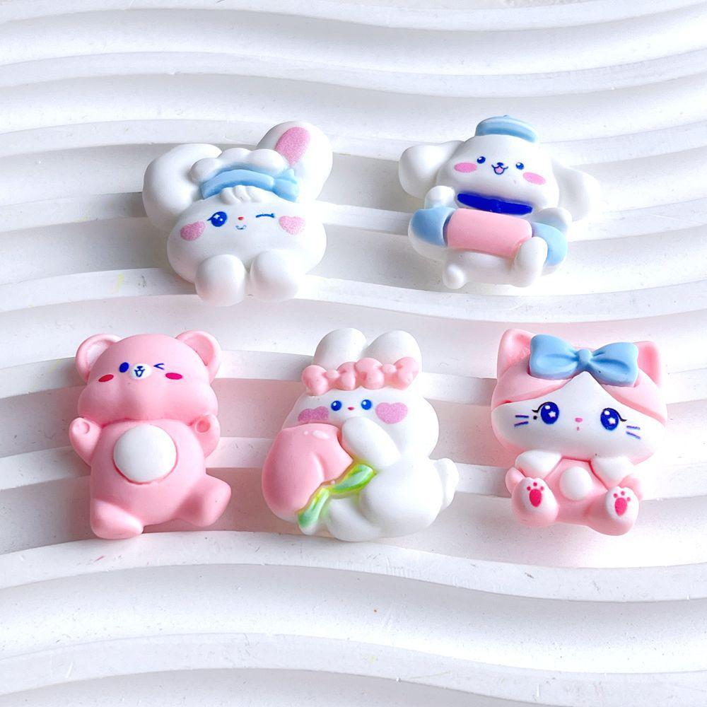 Cute Resin Accessories For Diy Jewelry Making Cartoon Animals Cream Gel Phone Case Creative Fridge Magnet